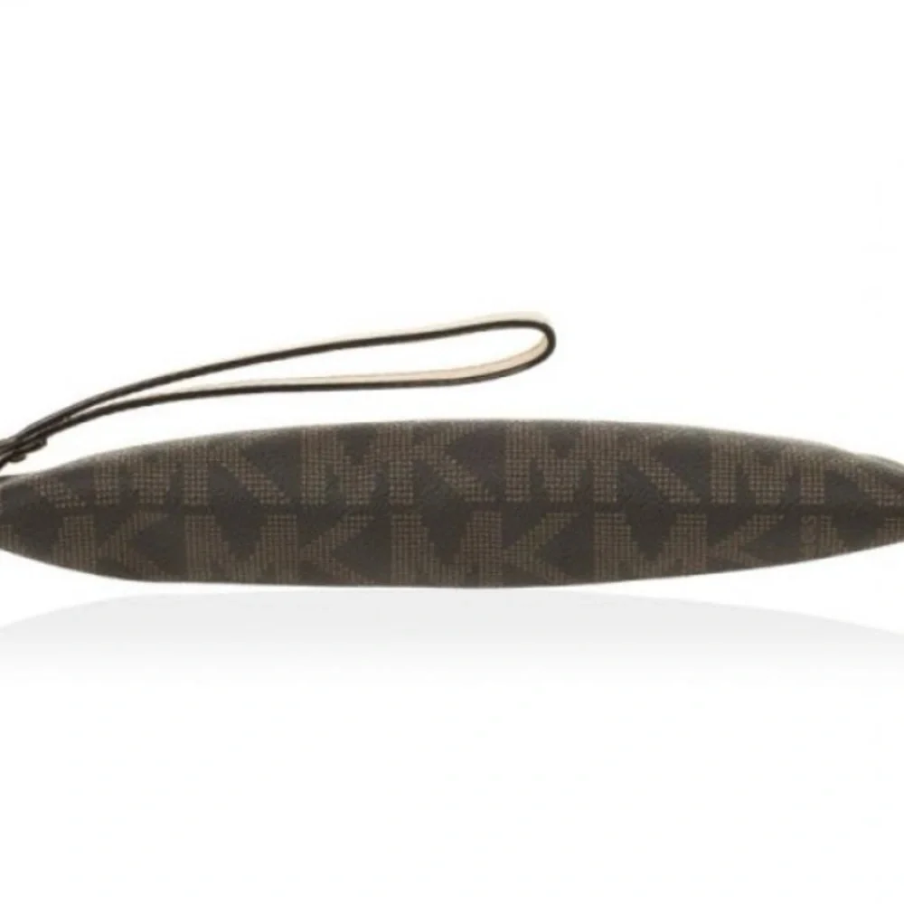 MICHAEL Michael Kors Brown Monogram Large Wristlet MSRP $98